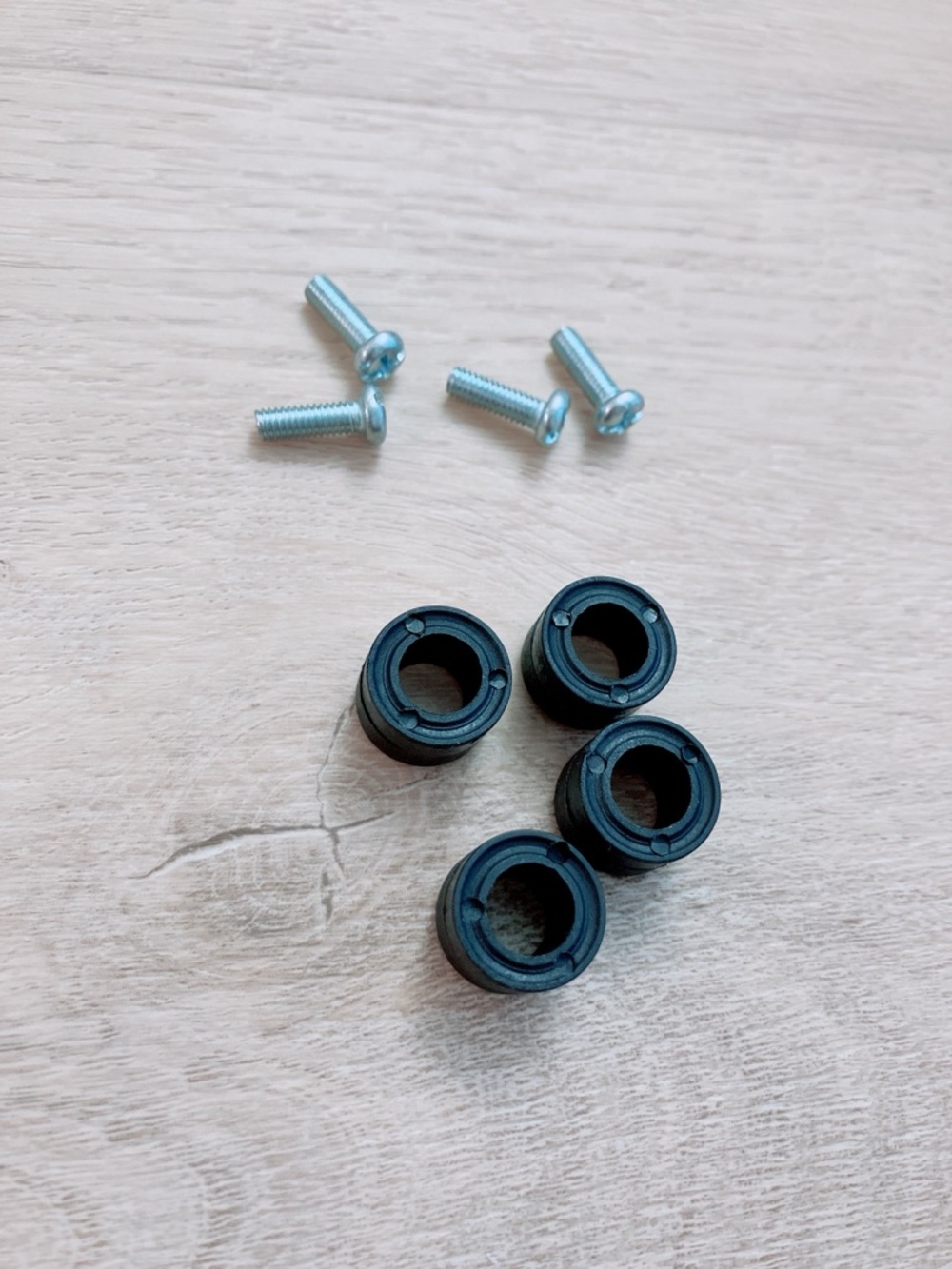 VESA Monitor Mount Screws and Spacers Set (4 Screws + 4 Spacers)